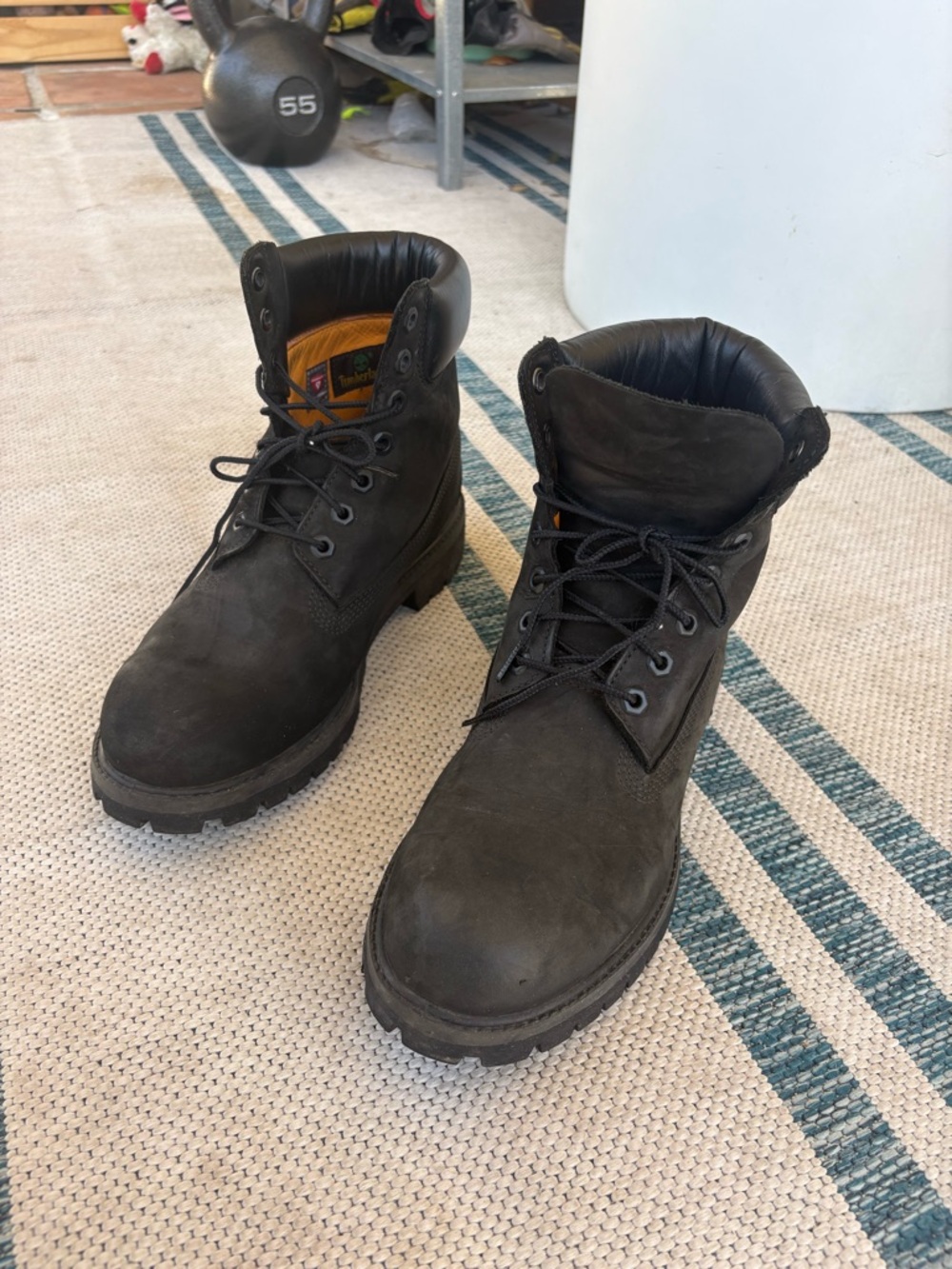 Timberland Premium 6 inch waterproof black boots